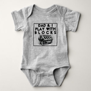 Motorblok T-shirt met vader