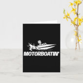 Motorboot - Boot Eigenaar Zeilkapitein Kaart (Gele Bloem)