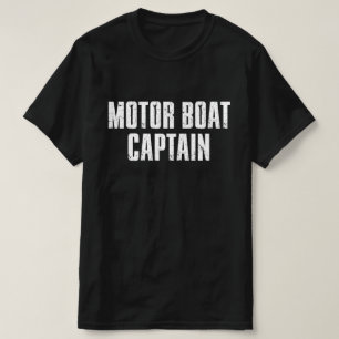 Motorboot Captain Funny Retro T-shirt