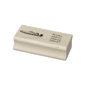 Motorboot cartoon illustratie rubberstempel (Stempel)