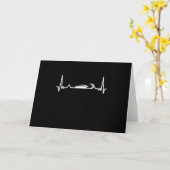 Motorboot Heartbeat Boating Lake Gift Kaart (Gele Bloem)