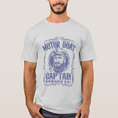 Motorboot Kapitein Grappig T-shirt (Voorkant)