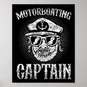 Motorboot Kapitein Motorboten Motorboot Motorboot Poster