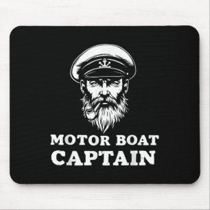 Motorboot Kapitein Tee Grappige Vaar Outfit Zeilen Muismat