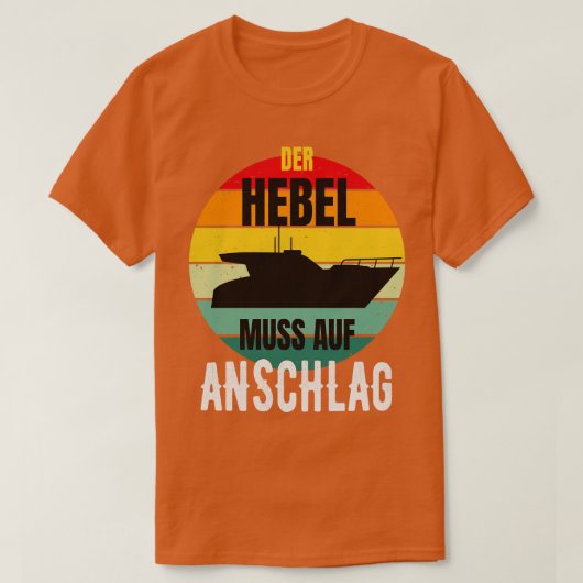 Motorboot Kapitn Sportboot Bootsfhrerschein T-shirt (Design voorkant)