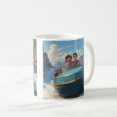 Motorboot Koffie Mok (Voorkant rechts)