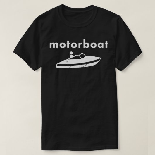 Motorboot Man Motorboot T-shirt (Design voorkant)