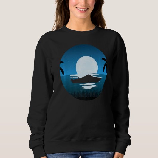 Motorboot Moon Outfit Motorboot Boot Trui (Voorkant)