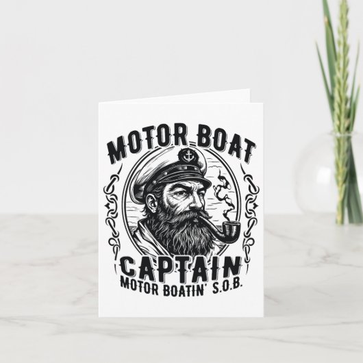 Motorboot S.o.b. Oude Pontonkapitein Op Th Kaart (Voorkant)