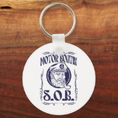 Motorboot snikken Grappige motorboot humor kapitei Sleutelhanger (Voorkant)