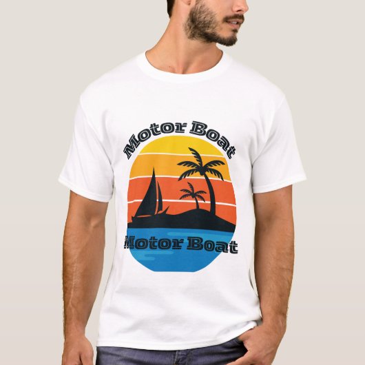 MOTORBOOT T-SHIRT (Voorkant)
