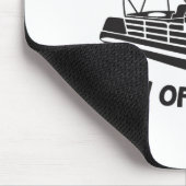 Motorboot zoon van een pontonboot grappige bootvaa muismat (Hoek)