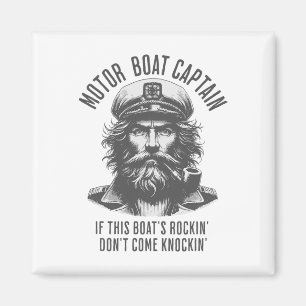 Motorbootkapitein als deze boot rockt, kom dan nie magneet
