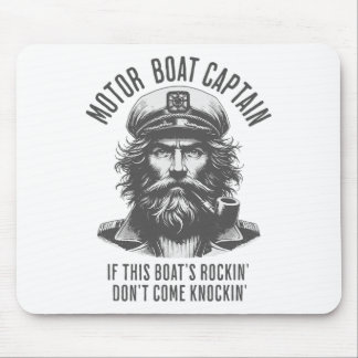 Motorbootkapitein Als Deze Boot Rockt Kom Niet Klo Muismat