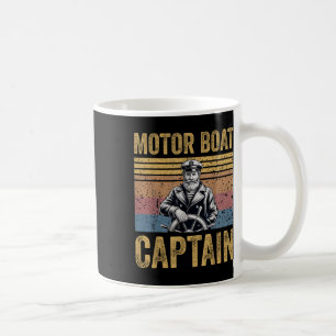 Motorbootkapitein Funny Ponton Motorboot Vaarmanne Koffiemok