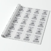 Motorbootkapitein Funny Pontonvaren Cadeaupapier (Uitgerold)