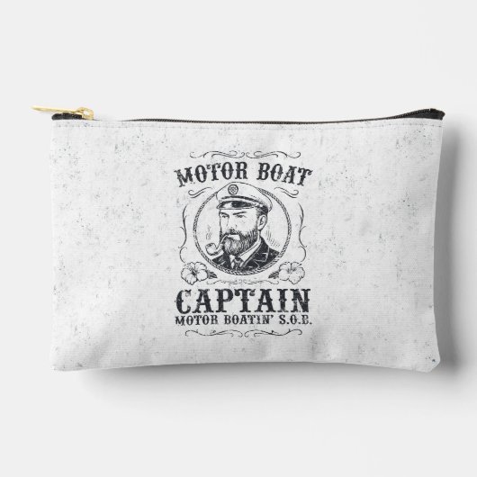 Motorbootkapitein Funny Pontonvaren Etui (Voorkant)