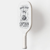 Motorbootkapitein Funny Pontonvaren Pickleball Paddle (Links)