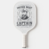Motorbootkapitein Funny Pontonvaren Pickleball Paddle (Achterkant)