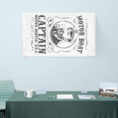 Motorbootkapitein Funny Pontonvaren Spandoek (Beurs)