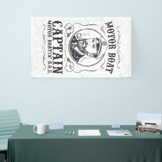 Motorbootkapitein Funny Pontonvaren Spandoek (Beurs)