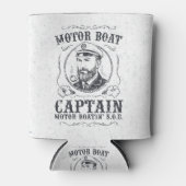 Motorbootkapitein Funny Pontoon-varen Blikjeskoeler (Voorkant)