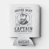 Motorbootkapitein Funny Pontoon-varen Blikjeskoeler (Achterkant)