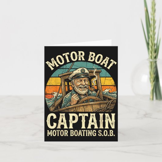 Motorbootkapitein Kaart (Voorkant)