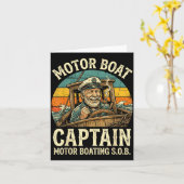 Motorbootkapitein Kaart (Gele Bloem)