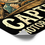 Motorbootkapitein poster (Hoek)