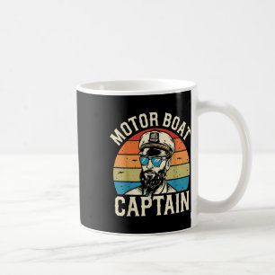 Motorbootkapitein Vintage Nautical Oceaan Avontuur Koffiemok