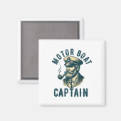 Motorbootkapitein voor boot eigenaar kapitein vare magneet (Voorkant / Achterkant)