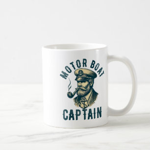 Motorbootkapitein Voor Boot Eigenaar Kapitein Zeil Koffiemok