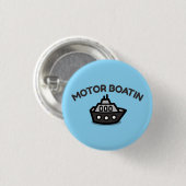 Motorbootvaren Grappige Sarcastische Bootvaren Kno Ronde Button 3,2 Cm (Voorkant /achterkant)