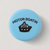 Motorbootvaren Grappige Sarcastische Bootvaren Kno Ronde Button 3,2 Cm (Voorkant)