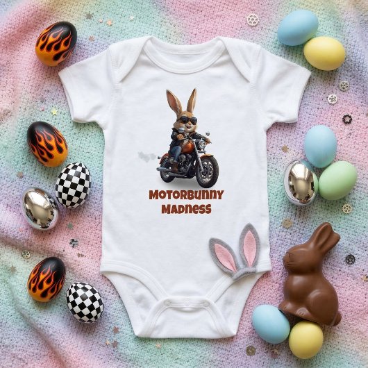 Motorbunny Wanzin - Schattig Fietser Konijn Motorf Romper