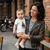 Motorbunny Wanzin - Schattig Fietser Konijn Motorf Romper