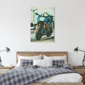 motorcadeaus voor hem canvas afdruk (Insitu (Slaapkamer))