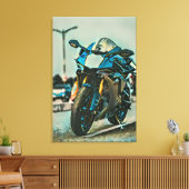 motorcadeaus voor hem canvas afdruk (Insitu (Woonkamer))