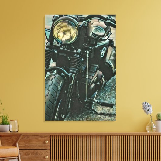 motorcadeaus voor hem canvas afdruk (Insitu (Woonkamer))