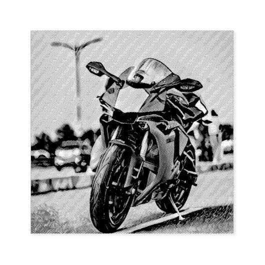 motorcadeaus voor hem rubberstempel (Afrduk)