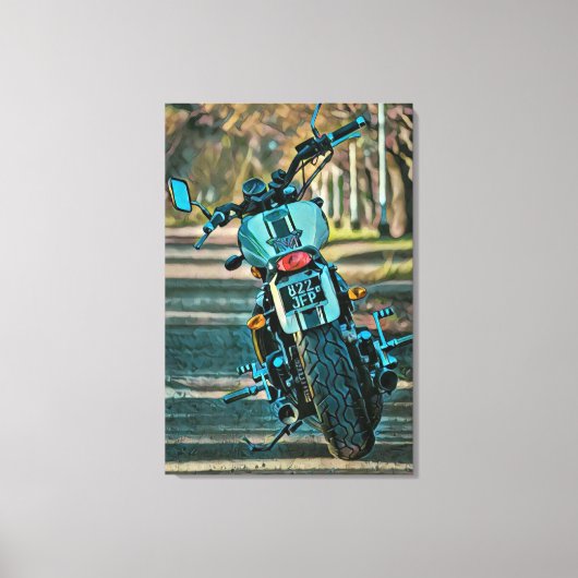 motorcadeaus voor vriendje canvas afdruk (Voorkant)