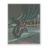 motorcadeaus voor vriendje sticker (Voorkant)
