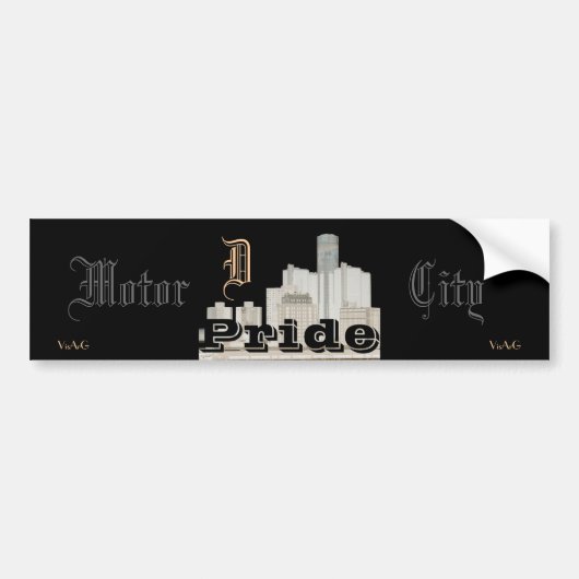 MotorCity Pride (sticker) Bumpersticker (Voorkant)
