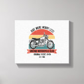  motorclub Est. 1982 Canvas Afdruk (Voorkant)