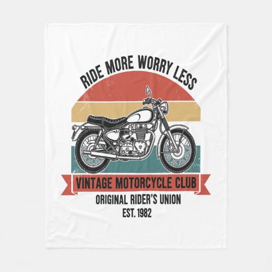  motorclub Est. 1982 Fleece Deken (Voorkant)