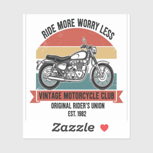  motorclub Est. 1982 Sticker (Vel)