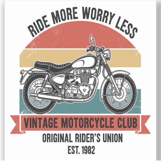  motorclub Est. 1982 Sticker (Voorkant)