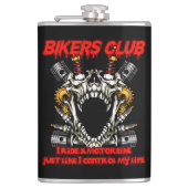 motorclub heupfles (Voorkant)