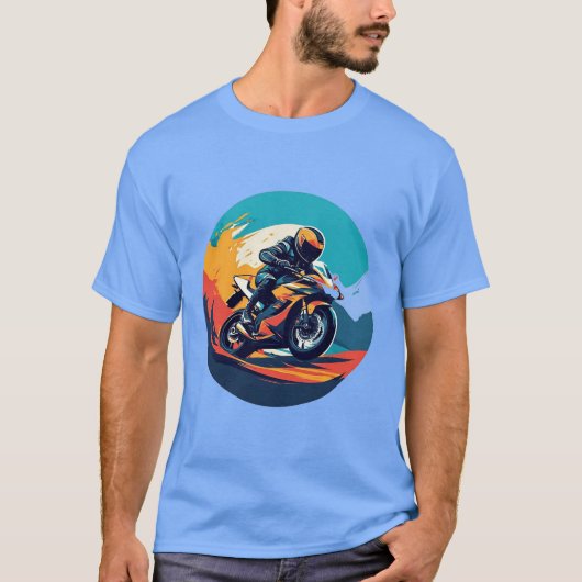 Motorcoureur Racen T-shirt (Voorkant)